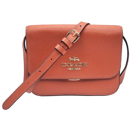 Coach Mini Brynn Crossbody in Tan Crossgrain Leather