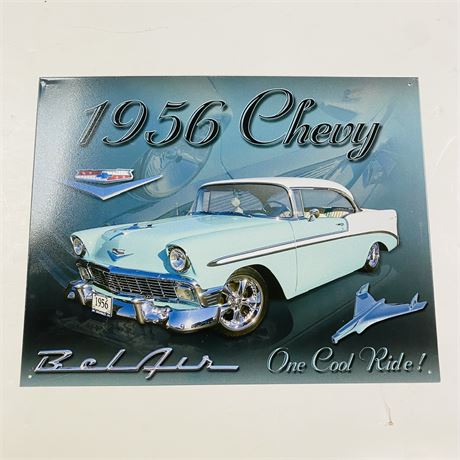 ‘56 Chevy’ 12.5x16” Retro Metal Sign