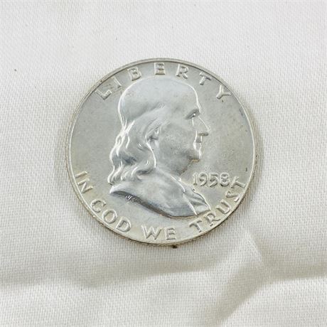 BU 1958 Franklin Half Dollar