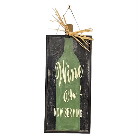 Decorative Wooden Wine Sign