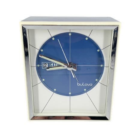 Mid-Century Bulova Wind Up Clock