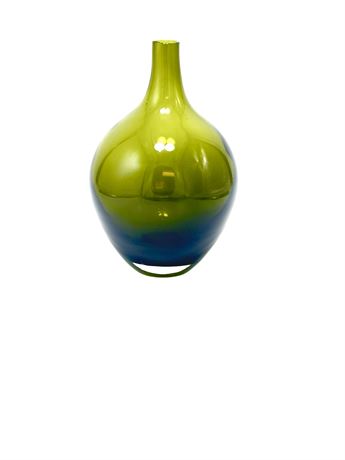 Johanna Jelinek Olive Green Hand Blown Glass Ikea Salong Vase