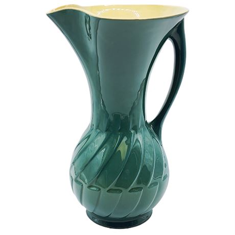 Vintage Roseville Pottery Mayfair Green 1106-10" Pitcher
