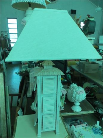 Unique Beach Themed Lamp Design is Wood & Metal