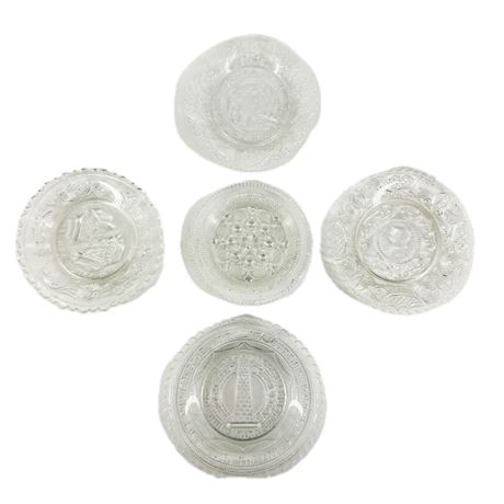 Lot of Decorative Glass Cup Plates