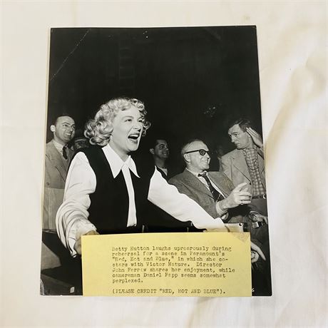 Betty Hutton Original Press Photo