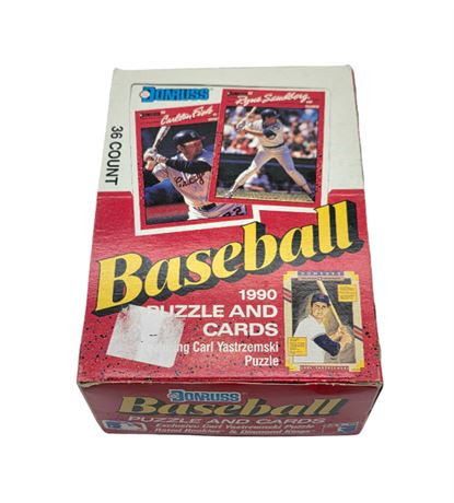 1990 Donruss Box of Baseball Cards, 36 Packs