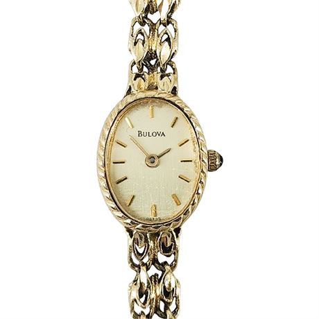 Vintage Bulova 14K Gold Ladies' Wrist Watch