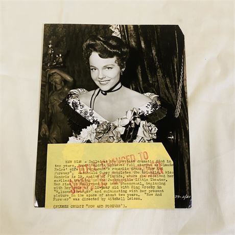 Wanda Hendrix Original Press Photo