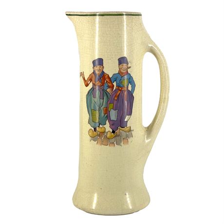 Vintage Roseville Pottery Dutchman Creamware Tankard