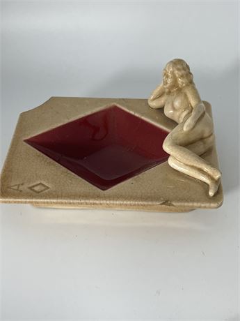 MCM nude woman ashtray as is