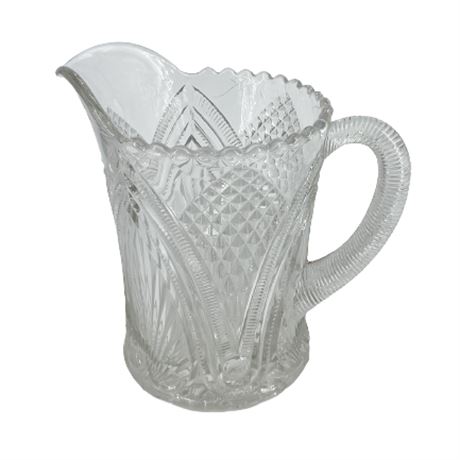 Early American Pressed Glass Pitcher