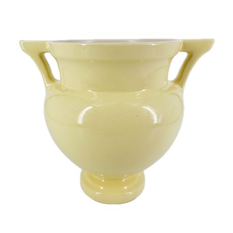 Vintage Coors Pottery Yellow Double Handled Vase