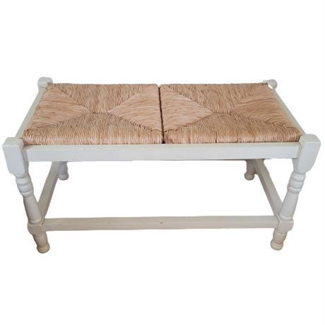 Zhangzhou Horizon Furniture 2 Seater Wood Wicker Bench