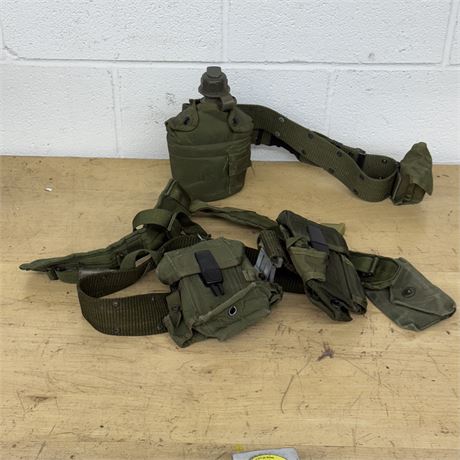 Military Equipment Belt with Accessories
