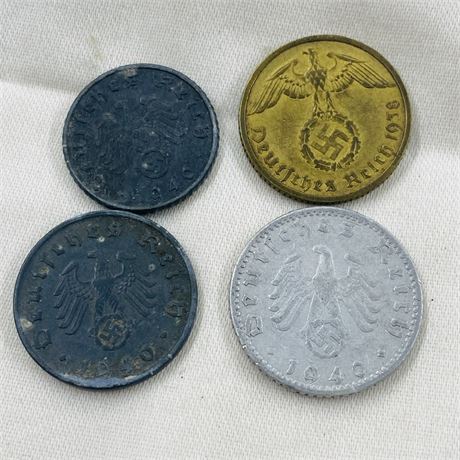 4 - German Third Reich Coins