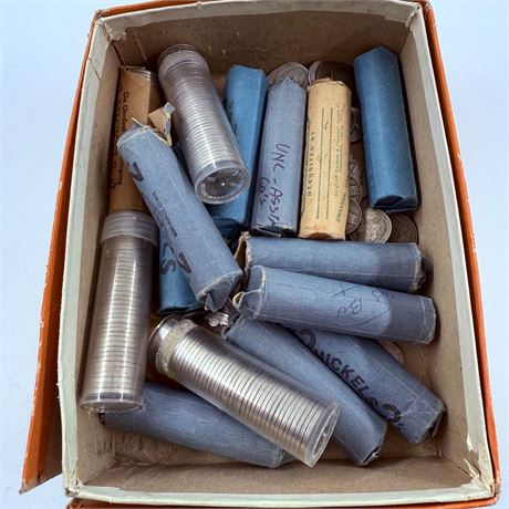 Old Box of Unsearched US Nickels - Has Silver