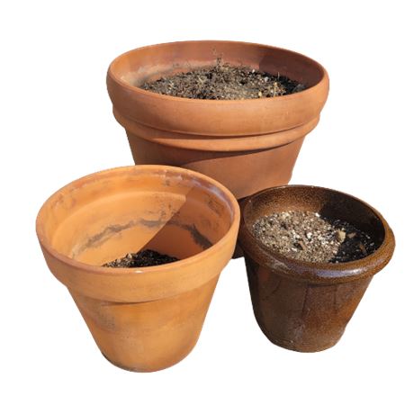 Planters, Lot of 3