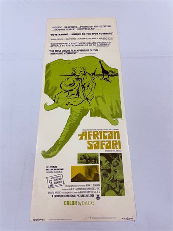 African Safari Original 14x36” Movie Poster