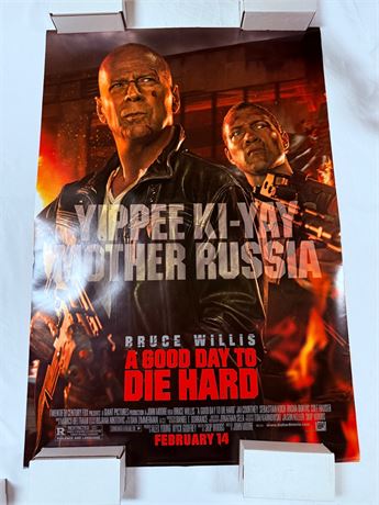 A Good Day to Die Hard Original DS 27x40” Movie Poster