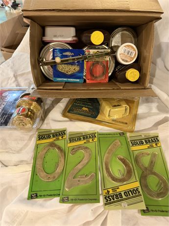 Minwax Products, Brass Numbers, Entrance Lock w/Key & Fan Remote