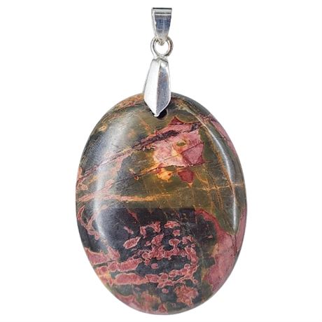 Large Picasso Jasper Stone Pendant