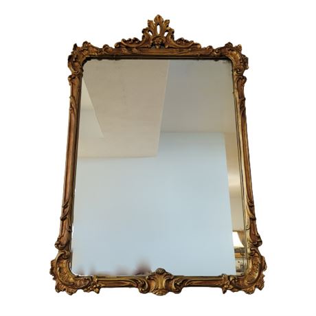 Vintage Gold Framed Wall Mounted Mirror