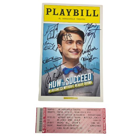Daniel Radcliffe & Cast Autograph Broadway Playbill