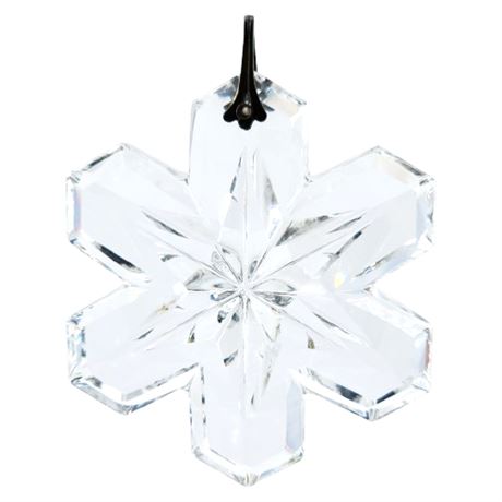 Vintage 1975 Gorham Crystal Snowflake Ornament, 1 of 2