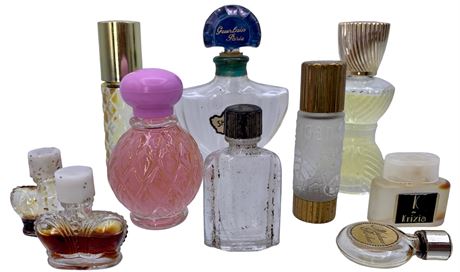 10 Antique to Vintage Glass Parisian Perfume Bottles