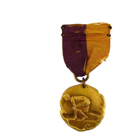 Vintage 1940's DIEGES & CLUST Track & Field Award Medal Ribbon
