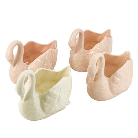 Lot of Four Vintage Lenox Porcelain Swans