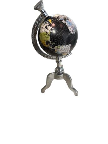 Black world, 13 inch globe tabletop