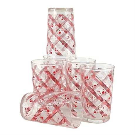 Lot of Six Vintage Libbey Juice Glasses