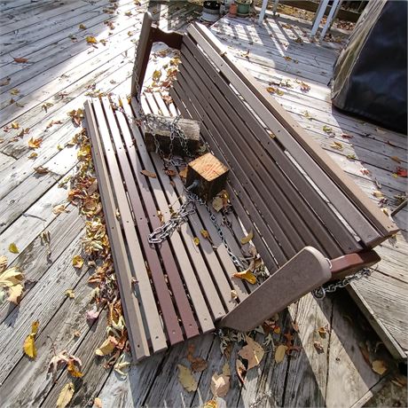 Wooden Hanging Swing
