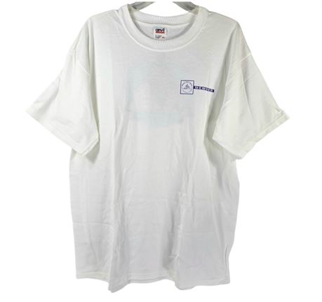 Rock & Roll Hall of Fame Member, XL T-shirt White w/ Triangle Prism Back