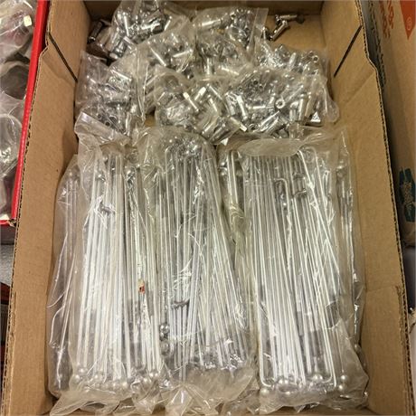 Hundreds of NOS Wheel Spokes + Caps