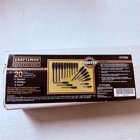Craftsman 20pc Screwdriver Set