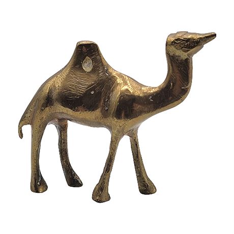 Small Vintage Brass Camel Figurine