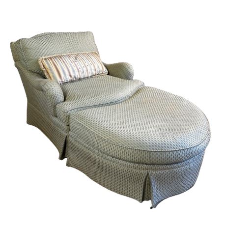 Taylor King Upholstered Arm Chair with Ottoman