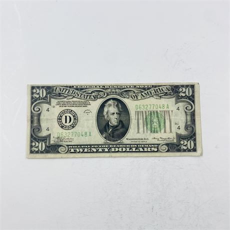 1934A $20 Bill