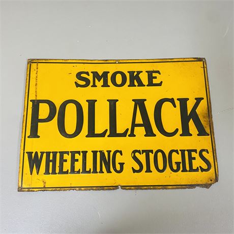 1920’s 14x20” Pollack Cigar Sign