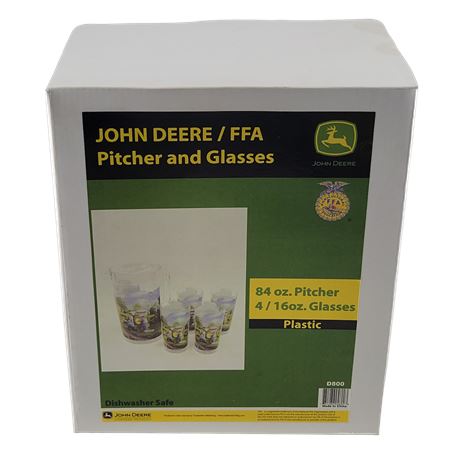 John Deere / FFA Pitcher and Glasses