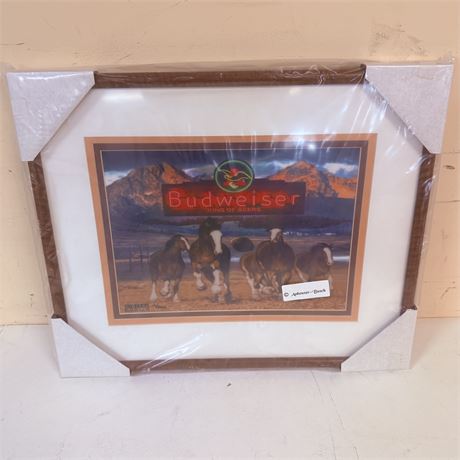 Budweiser Numbered Lithograph Print