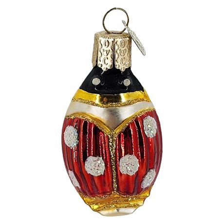 Old World Christmas Fine Blown Glass Lady Bug Ornament