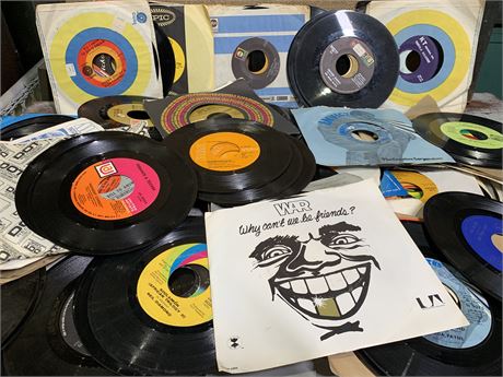 132 Vintage 45 Music Records