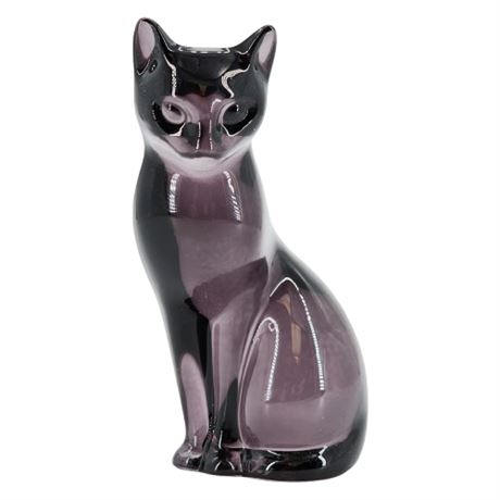 Vintage 1995 Lenox Purple Crystal "Fancy Cat: Proper" Cat Figurine