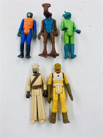 5x 1977-83 Star Wars Figures