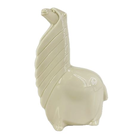 Vintage Lenox Art Deco Style Porcelain Llama Figurine