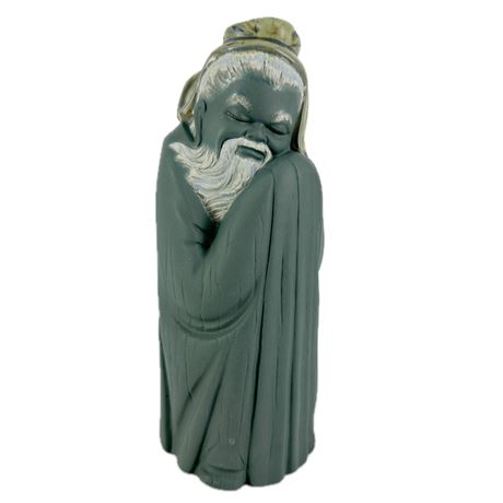 Vintage Lladro Porcelain Chinese Monk Figure
